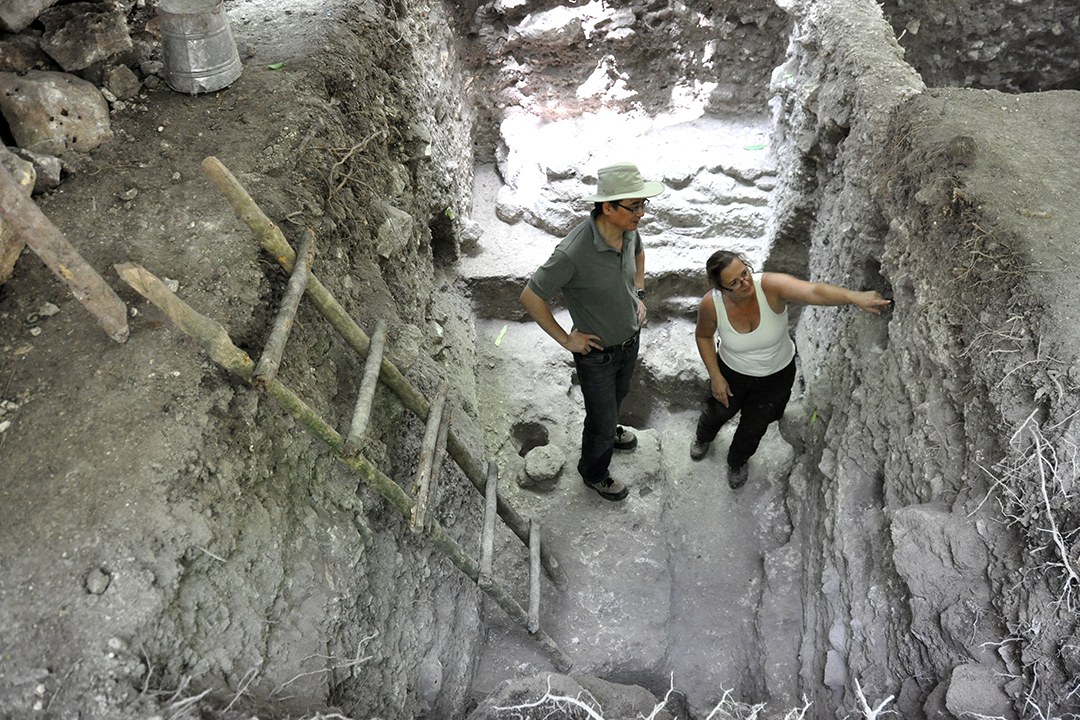 Belize Field School, led by Dr. Helen Haines, provides students with the opportunity to excavate an ancient Maya ruin
